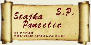 Stajka Pantelić vizit kartica